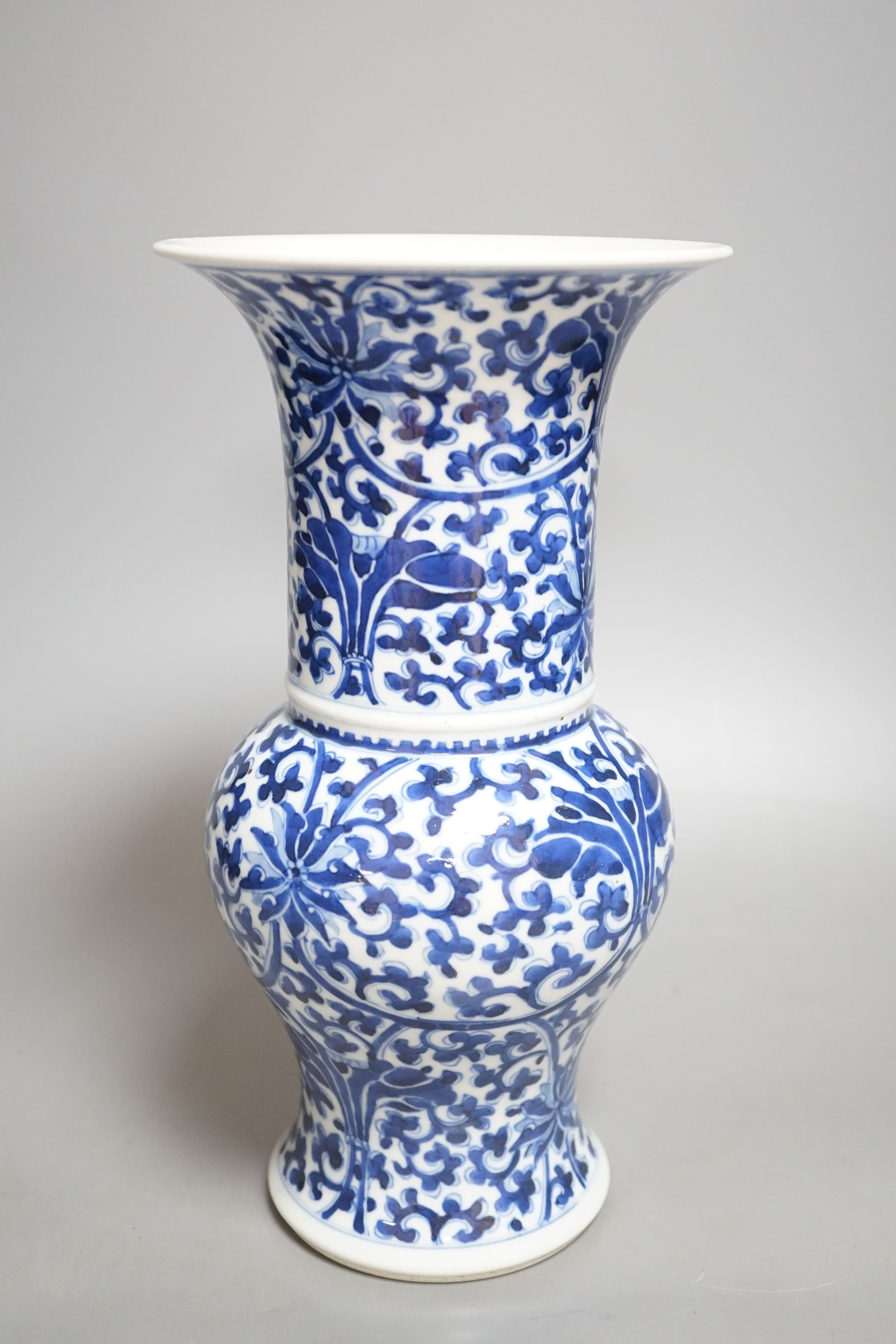 A Chinese blue and white vase, 32cm